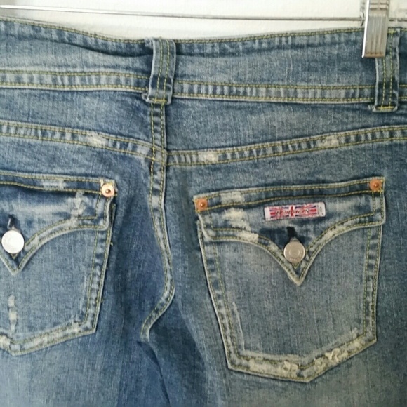 Hudson Distressed Boot Cut Jeans EUC Size 27 B3 - Picture 4 of 8